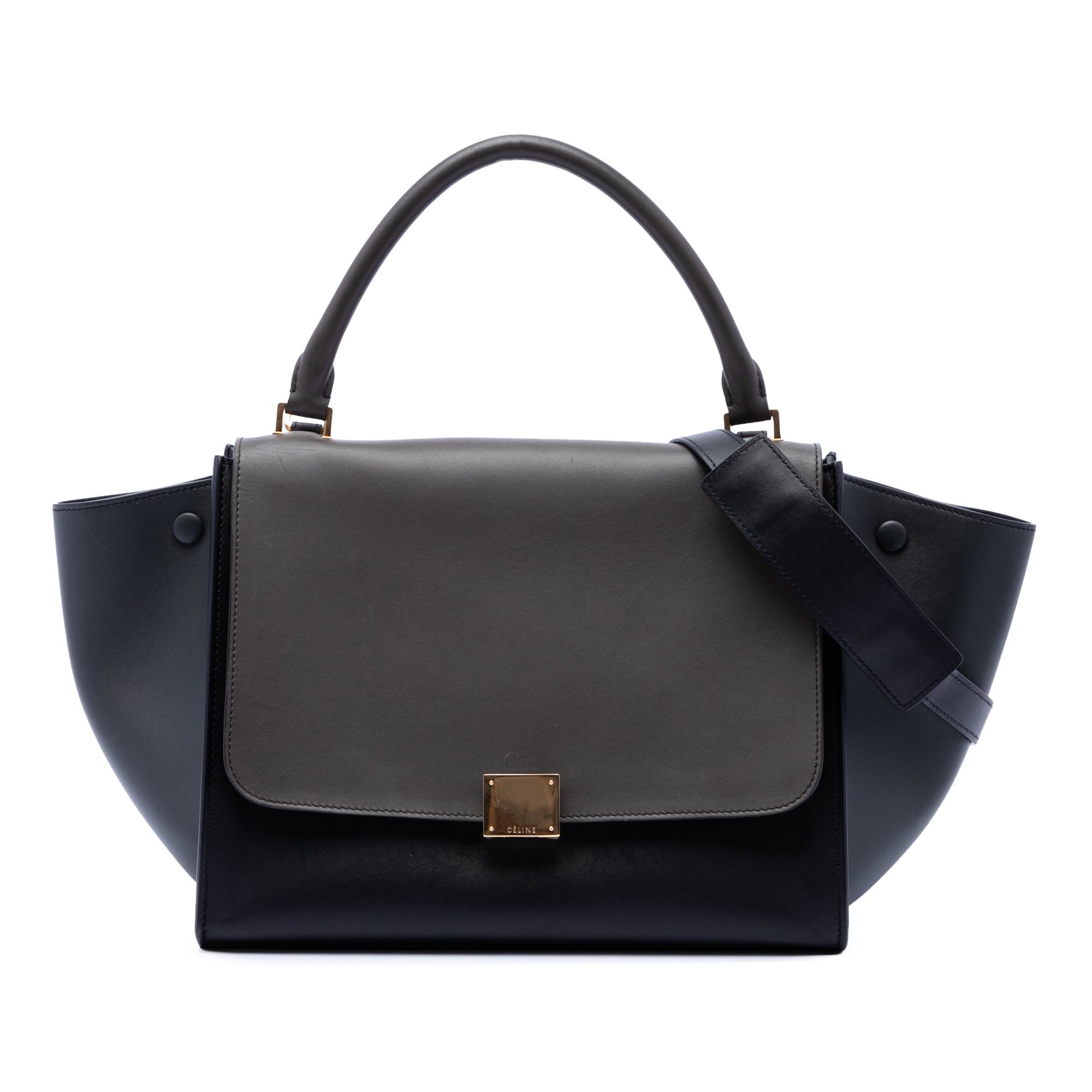 Celine Medium Tricolor Cuir Trapeze Sac