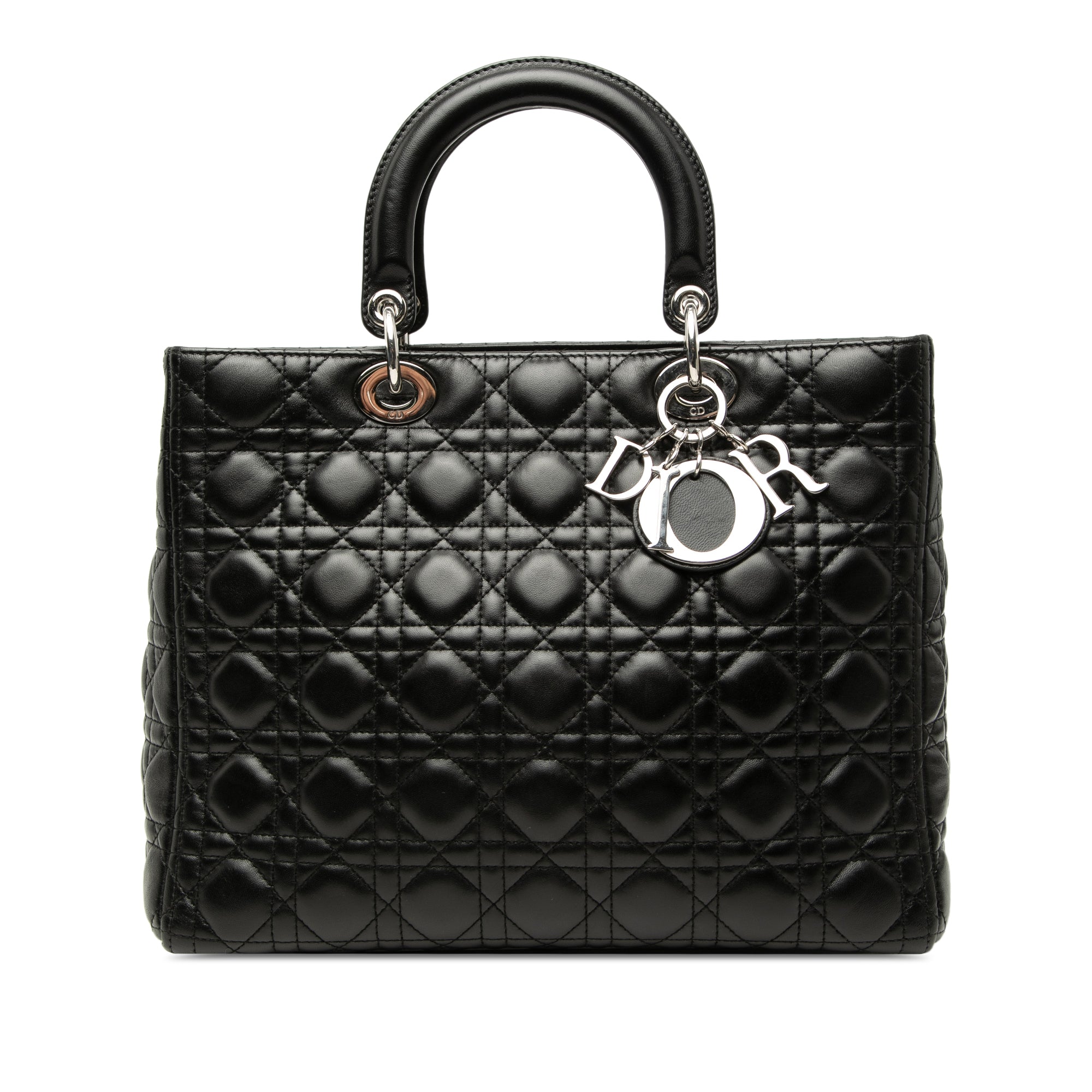 Dior Large Cuir d’agneau Cannage Lady Dior