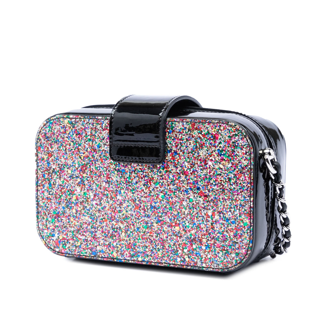 Chanel Glitter Cuir verni Evening On The Moon Camera Étui Multi