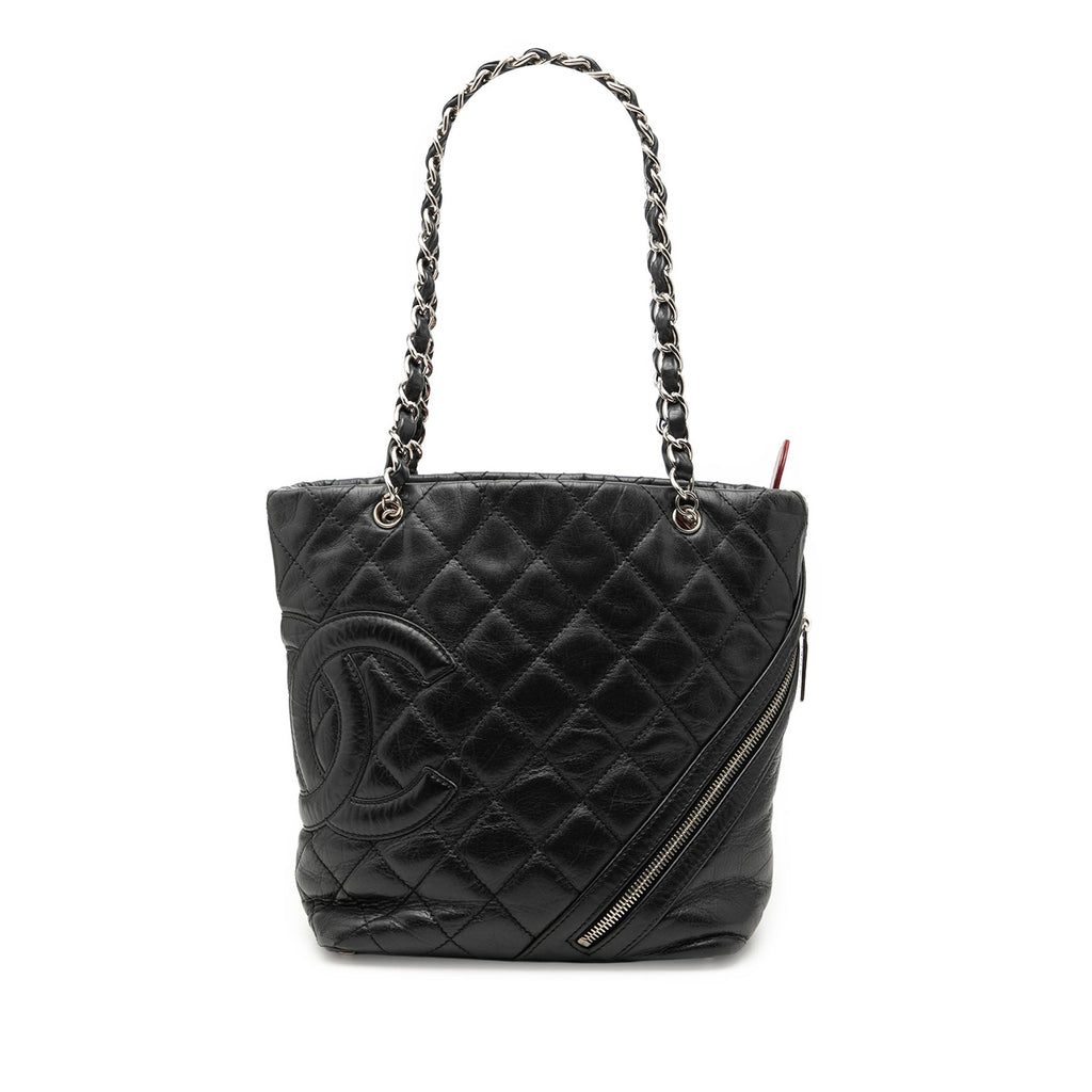 Chanel Small Matelassé vieilli Cuir de veau Cotton Club Cabas