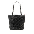 Chanel Small Matelassé vieilli Cuir de veau Cotton Club Cabas