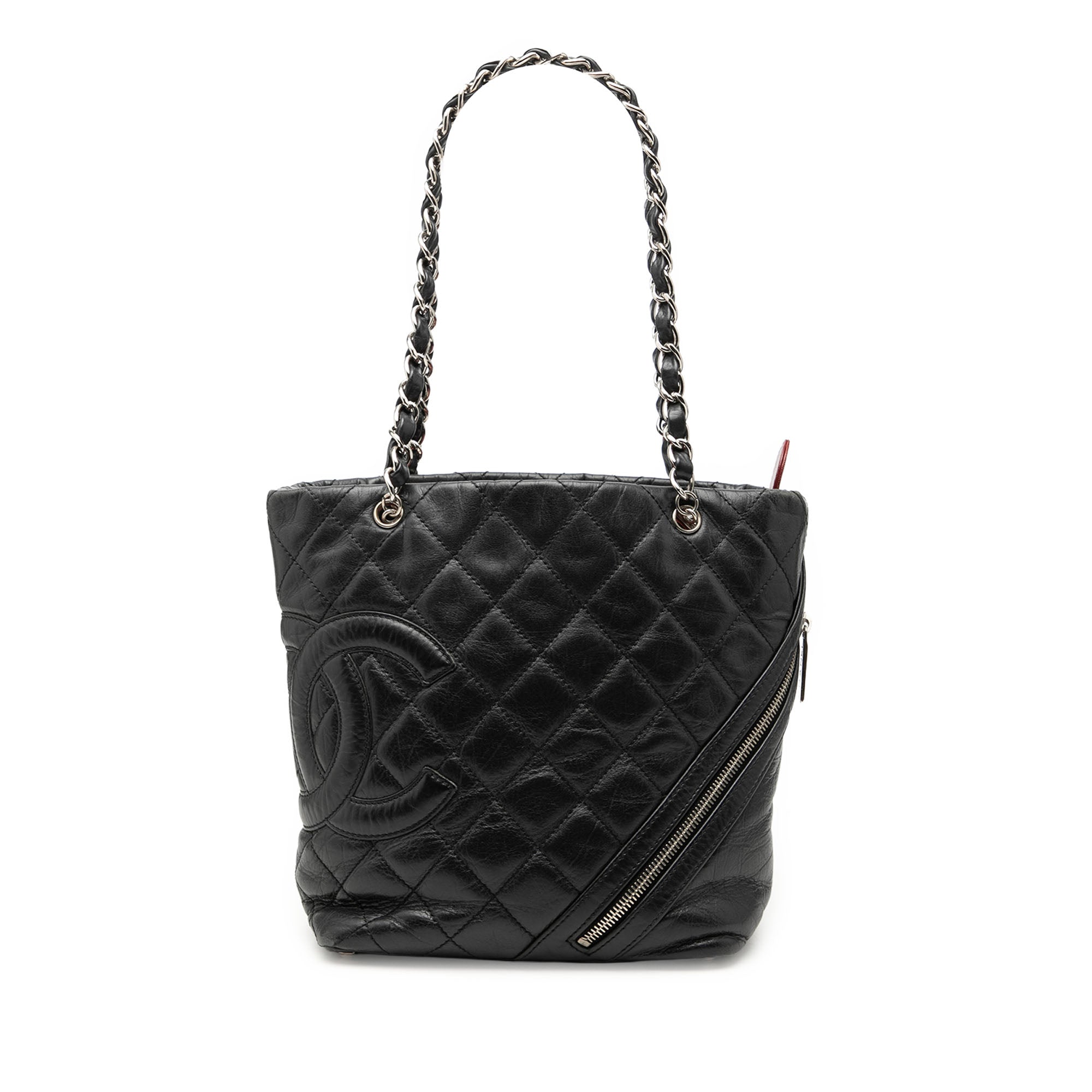 Chanel Small Matelassé vieilli Cuir de veau Cotton Club Cabas