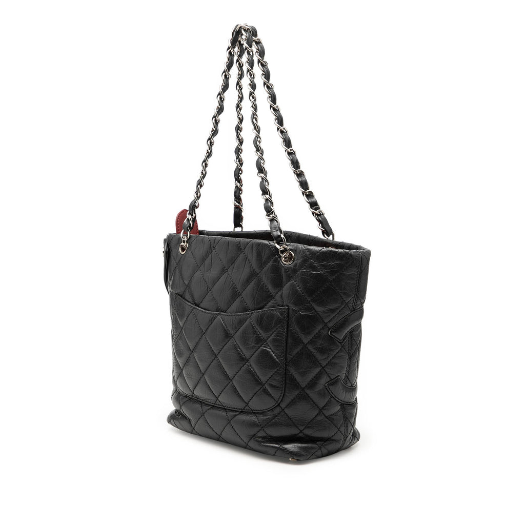 Chanel Small Matelassé vieilli Cuir de veau Cotton Club Cabas