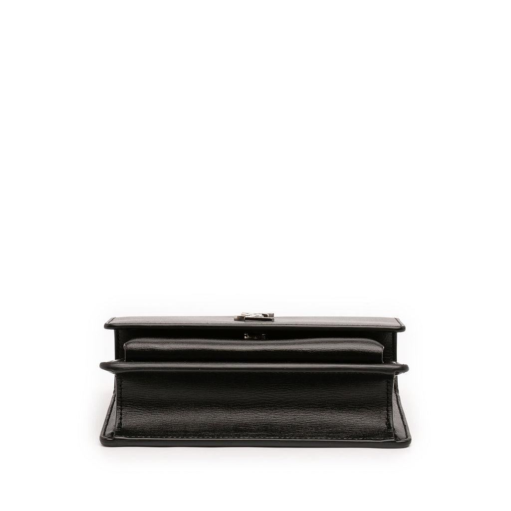 Saint Laurent Mini Cuir Monogram Sunset Wallet on Chain