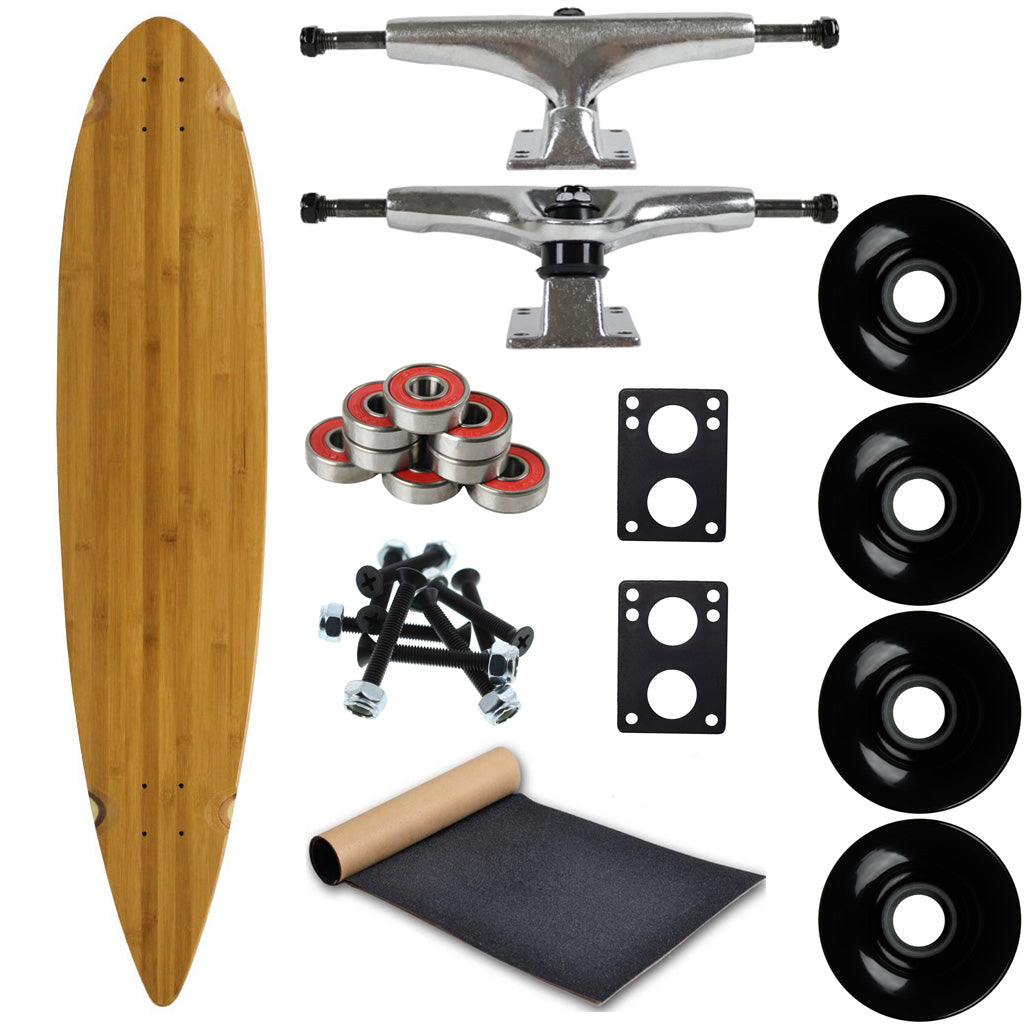 Moose Longboard Complete 9" x 43" Pintail Bamboo