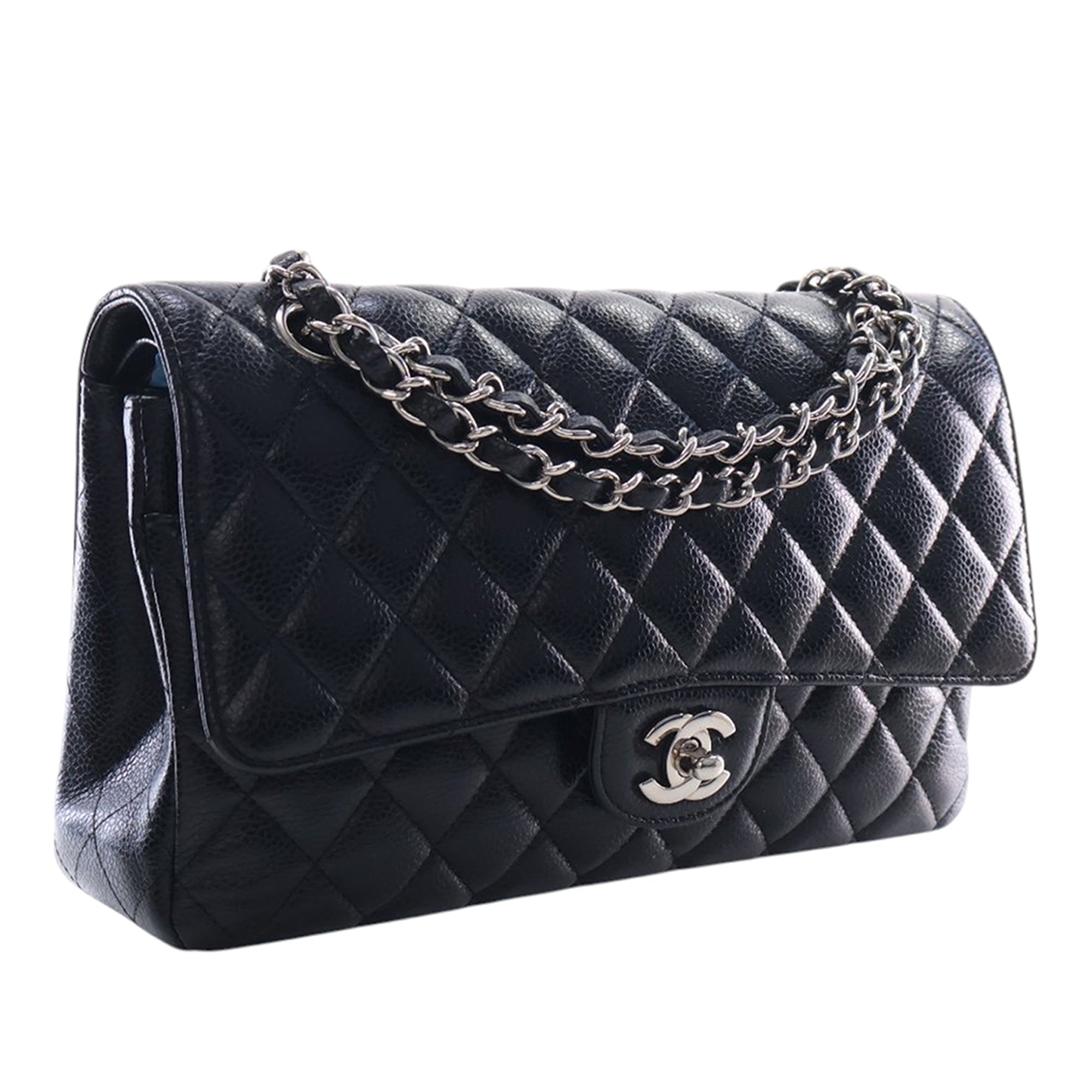 Chanel Medium Classic Caviar Double rabat