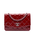 Chanel CC Matelassé Cuir verni Brilliant Wallet on Chain