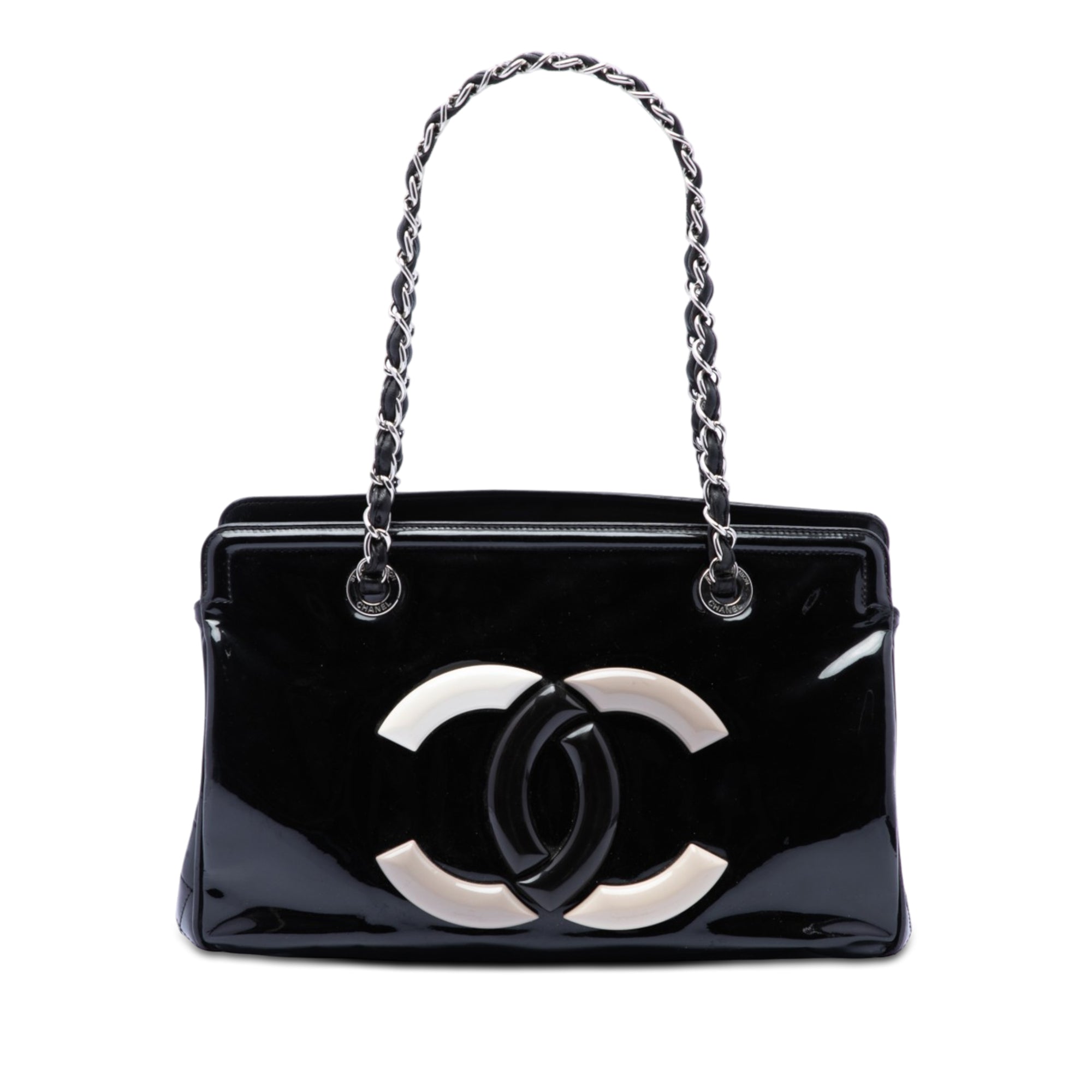 Chanel Small Cuir verni Lipstick Cabas