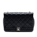 Chanel Small CC Matelassé Cuir d’agneau embossé Braid Simple rabat