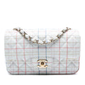 Chanel Mini Rectangular Classic Printed Cuir de veau Simple rabat