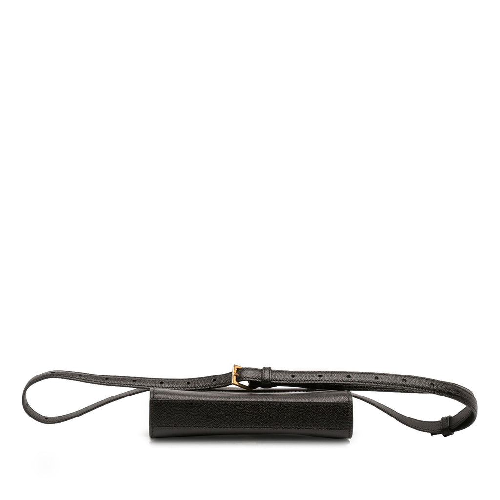 Saint Laurent Grain de Poudre Cuir Kate Sac ceinture