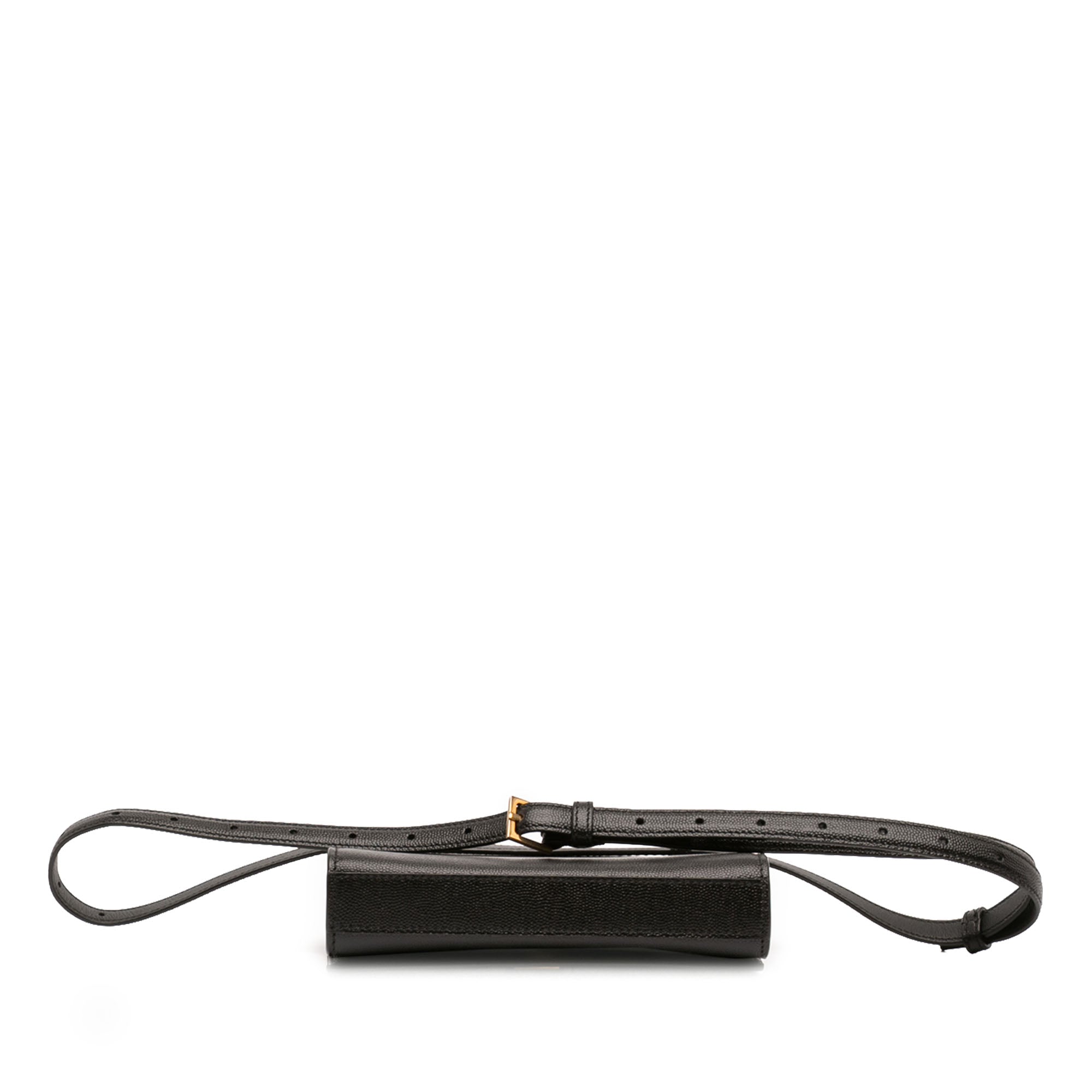 Saint Laurent Grain de Poudre Cuir Kate Sac ceinture