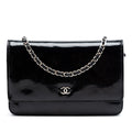Chanel CC Cuir verni Wallet on Chain