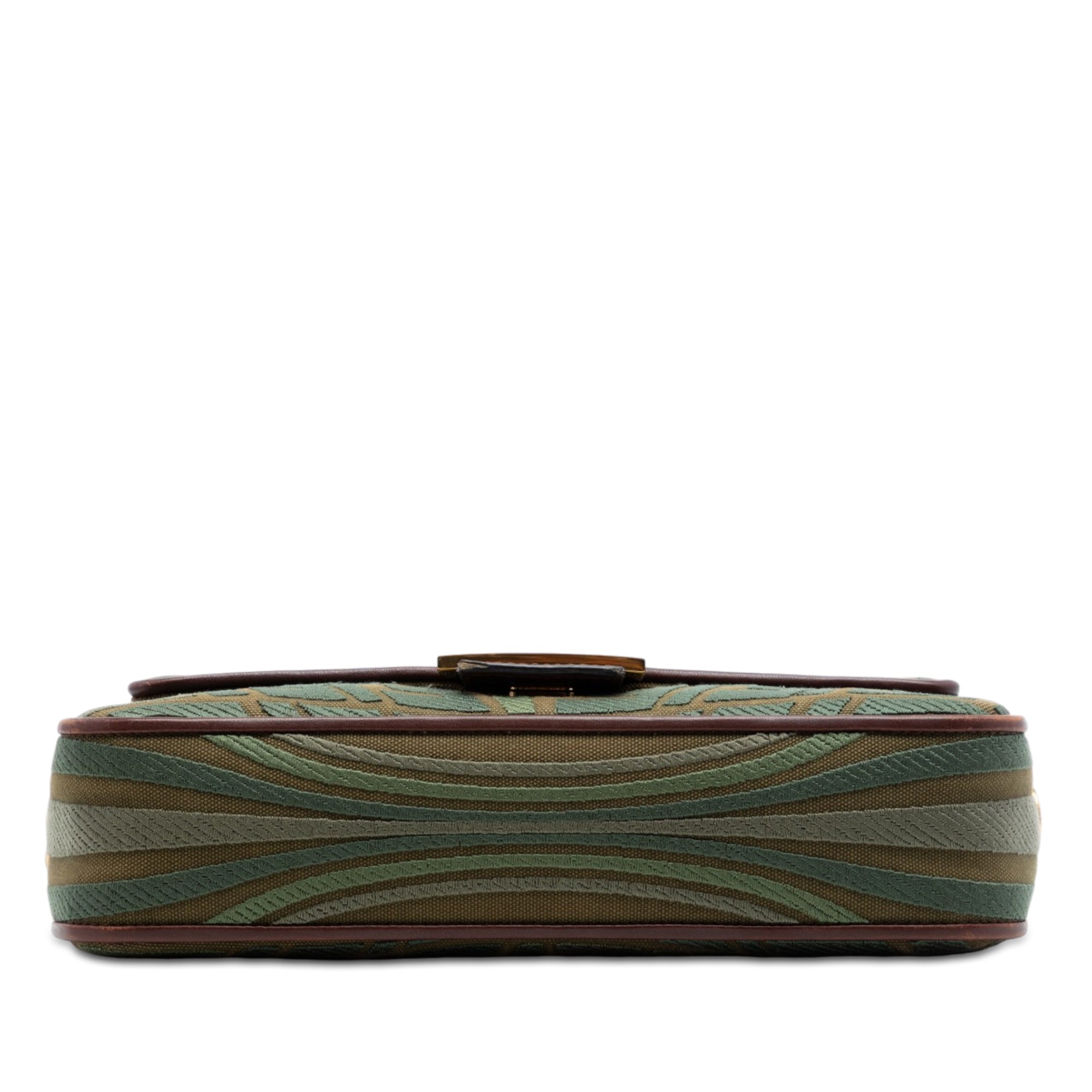 Fendi Sarah Coleman FF Toile Fish Eye brodé Baguette Sac