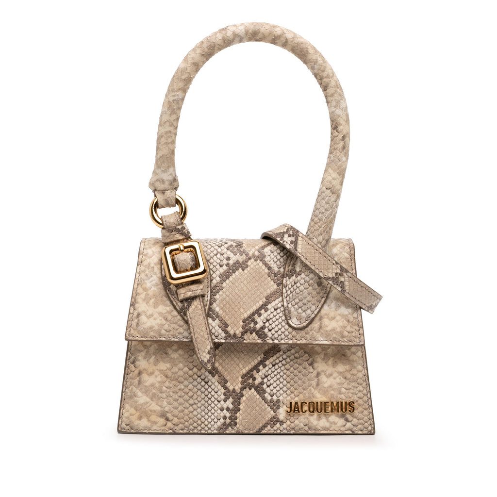 Jacquemus Snake embossé Cuir Le Chiquito Moyen Sac