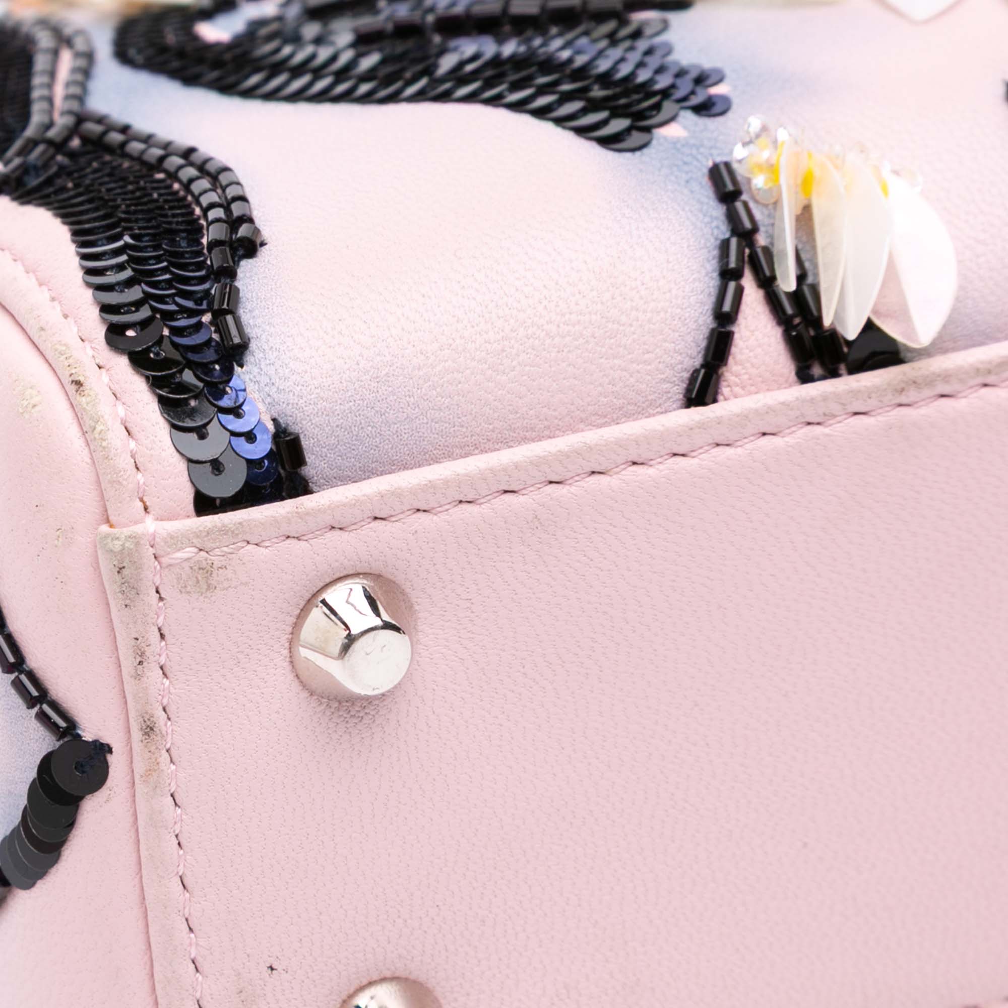 Dior Mini Cuir de veau Sequins Embellished Lady Dior