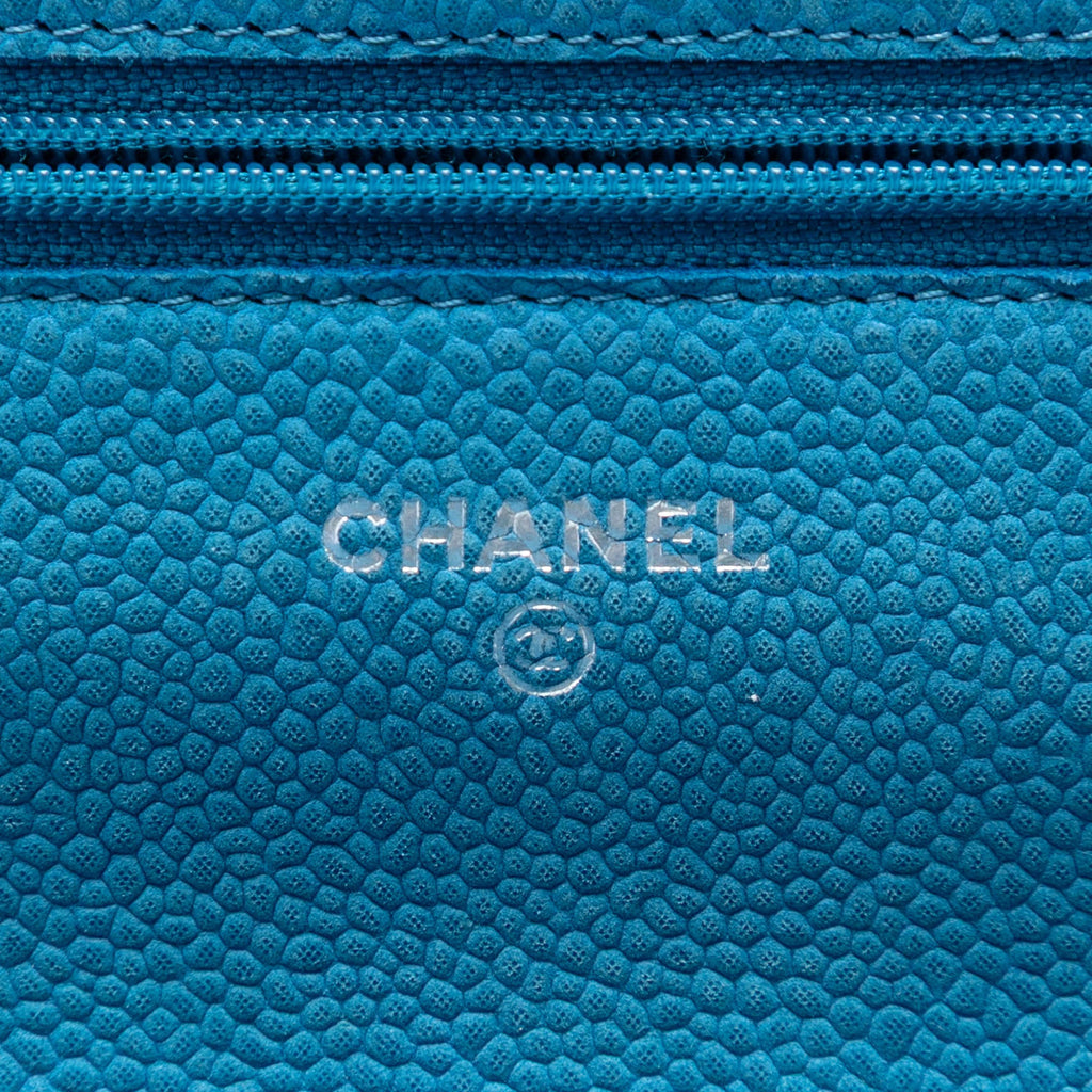 Chanel CC Matelassé Caviar Wallet on Chain