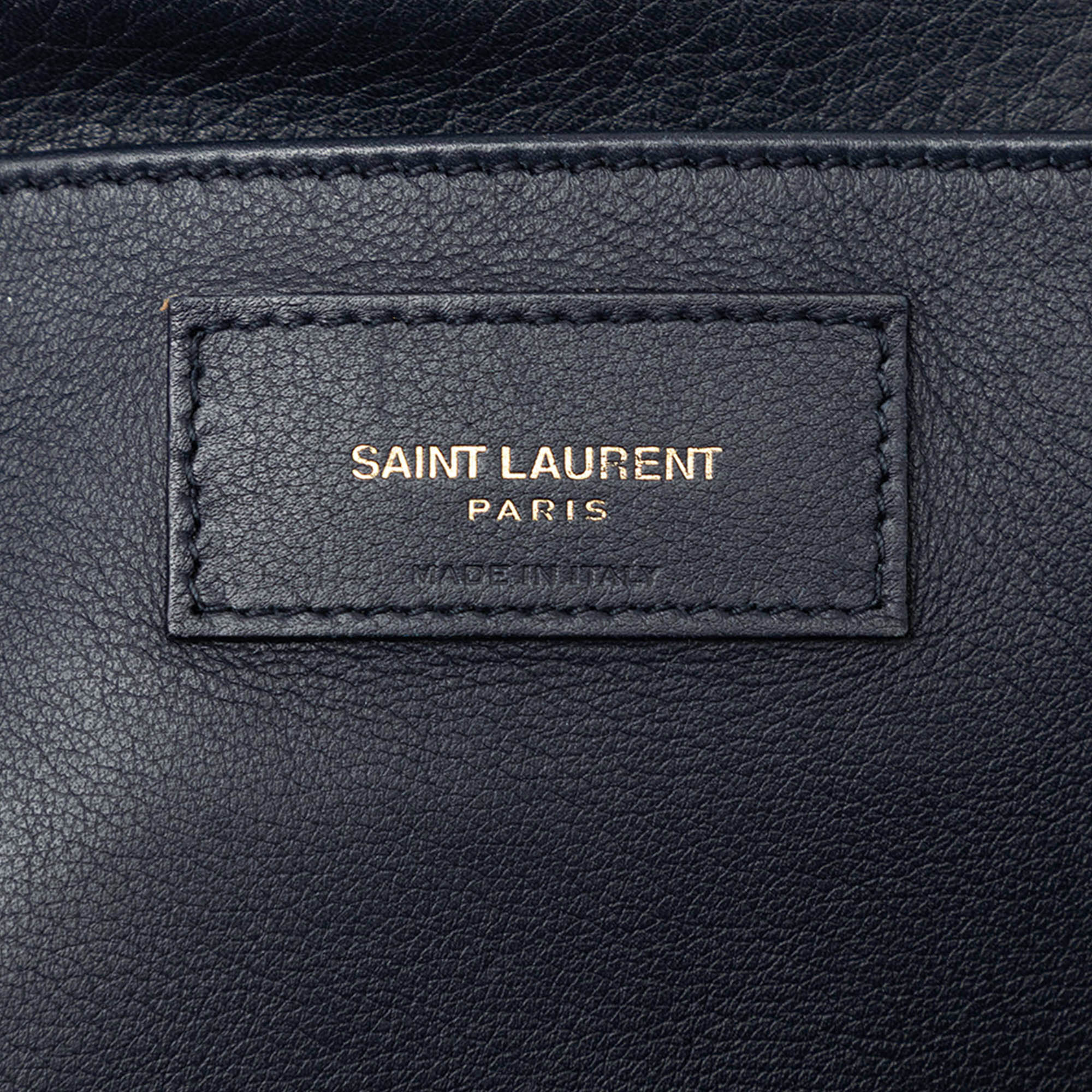 Saint Laurent Small Daim à finitions Cuir de veau Downtown Cabas