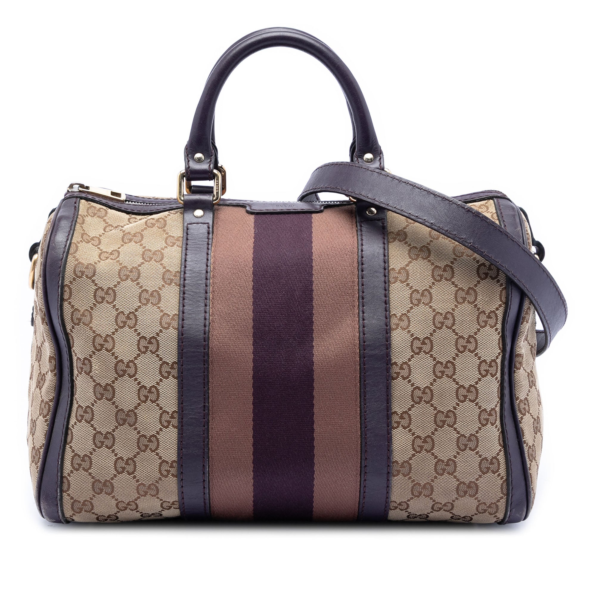 Gucci Medium GG Toile Web Joy Boston Sac