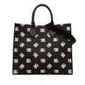 Dolce & Gabbana Large Logo Toile Shopping Cabas