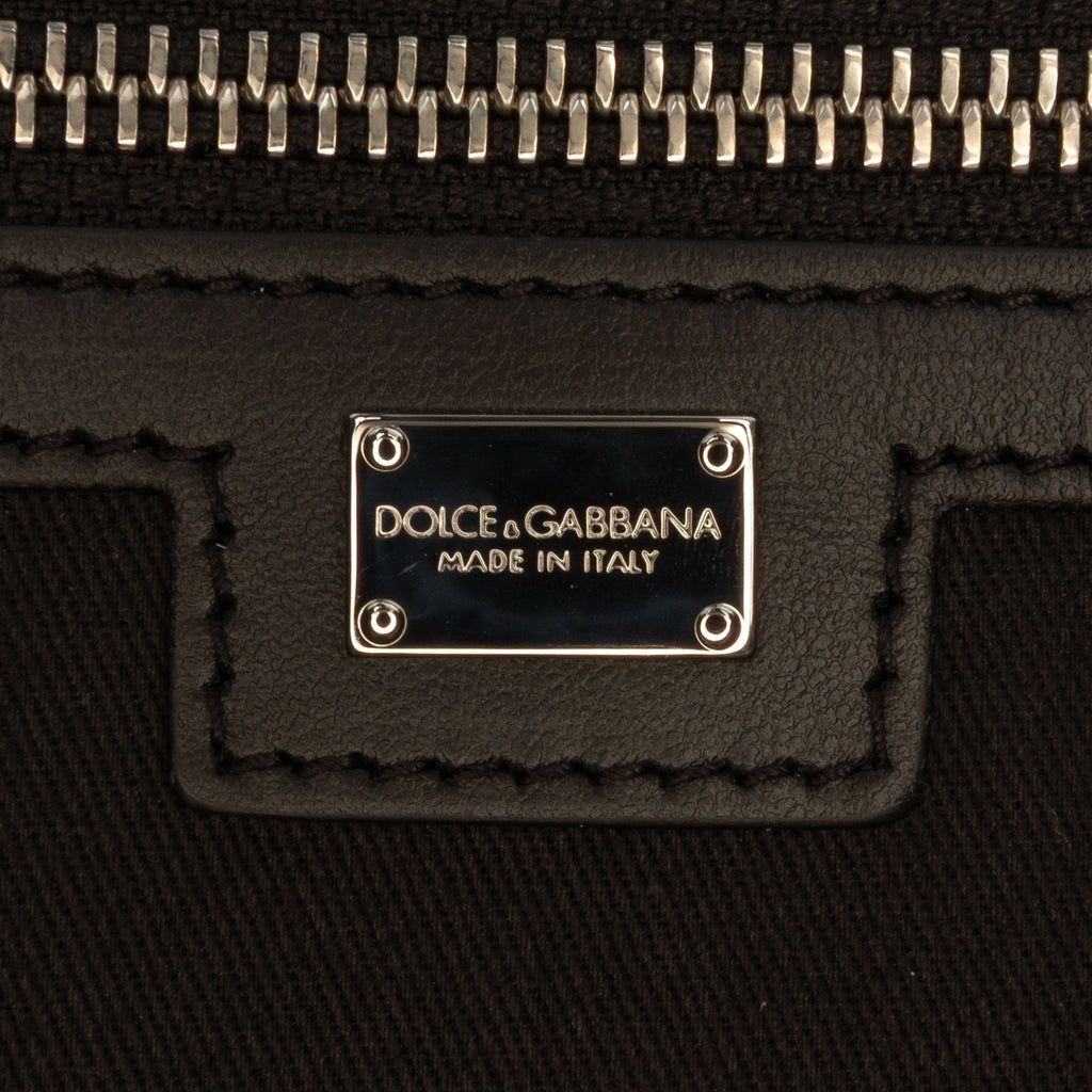 Dolce & Gabbana Large Logo Toile Shopping Cabas