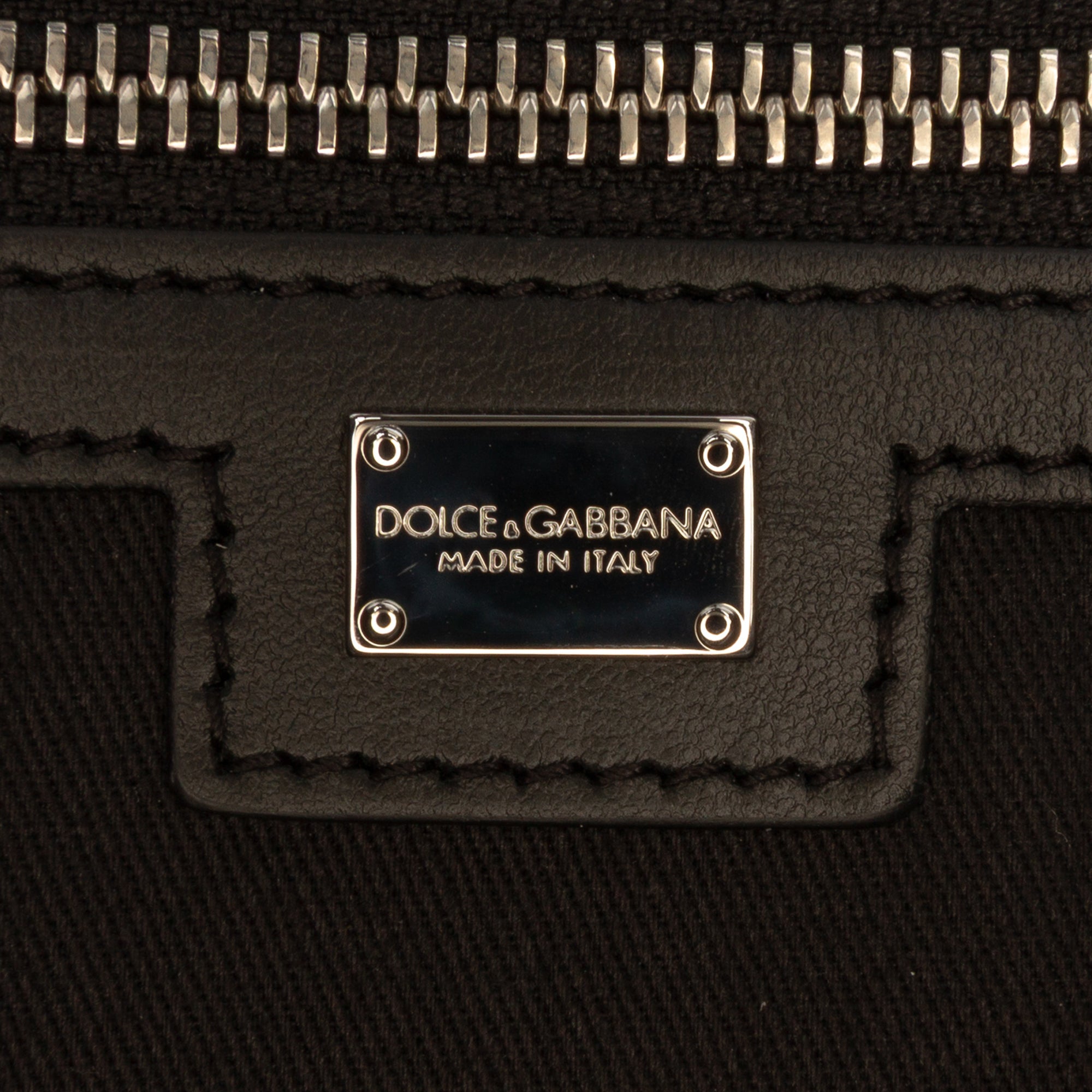 Dolce & Gabbana Large Logo Toile Shopping Cabas