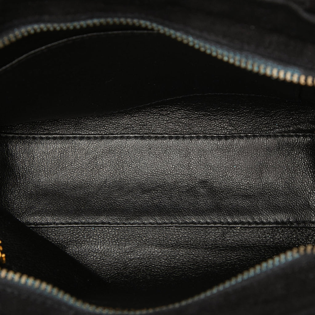 Chanel CC Diamond Matelassé Daim Sac porté croisé