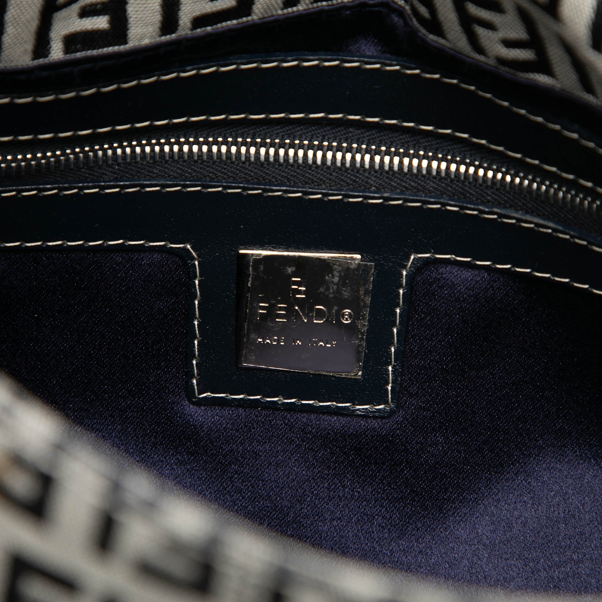 Fendi Zucchino Toile Baguette