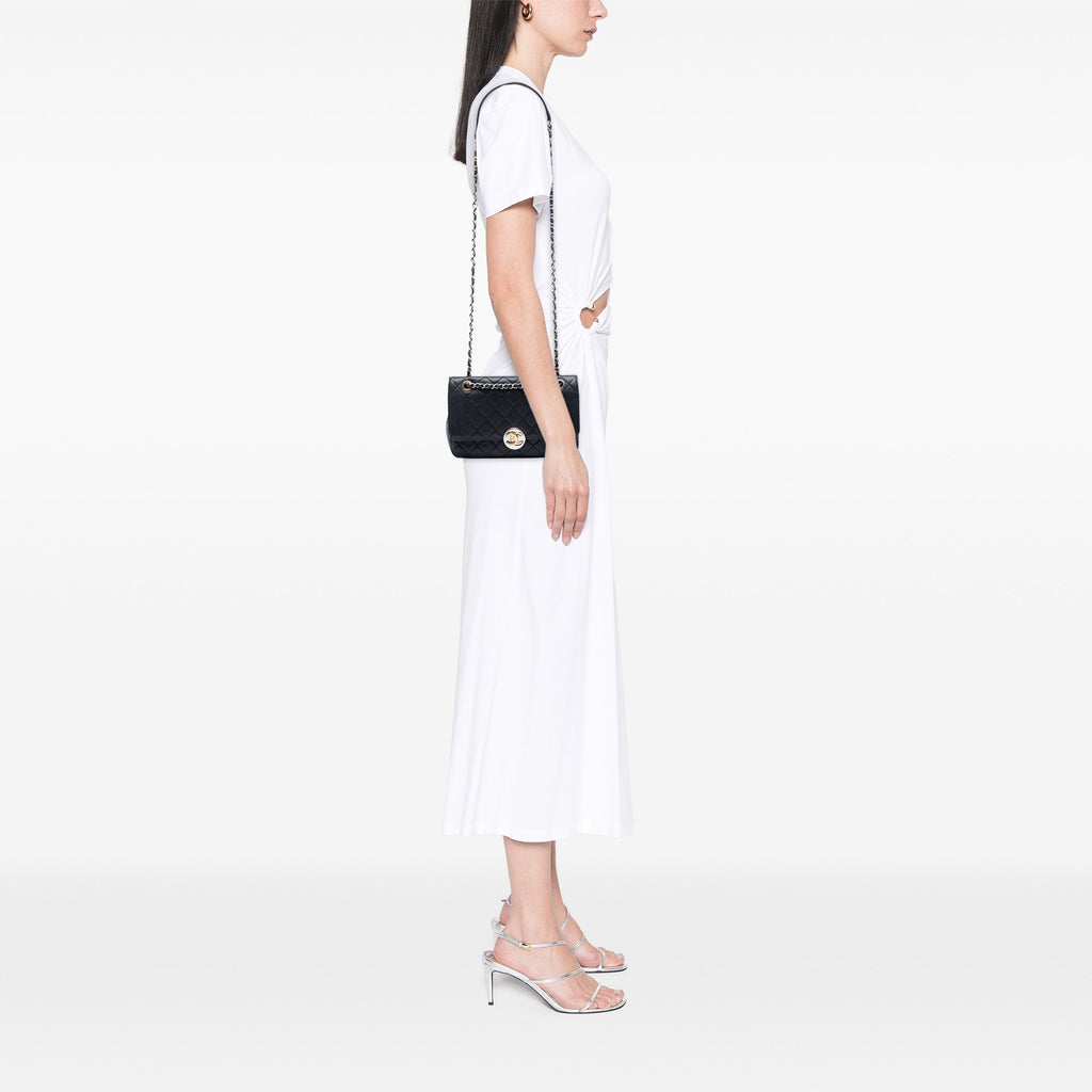 Chanel Matelassé Cuir d’agneau Turn et Lock à rabat