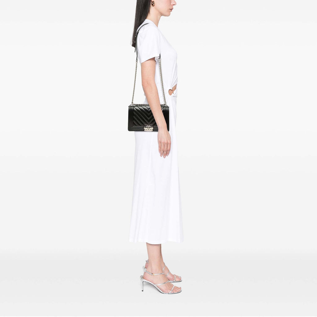 Chanel Old Medium Chevron Caviar Boy à rabat