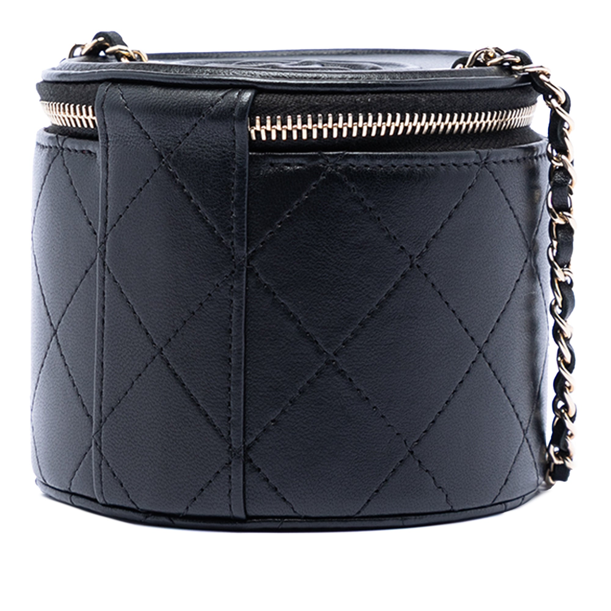 Chanel Matelassé Cuir d’agneau Chain et Charm Vanity