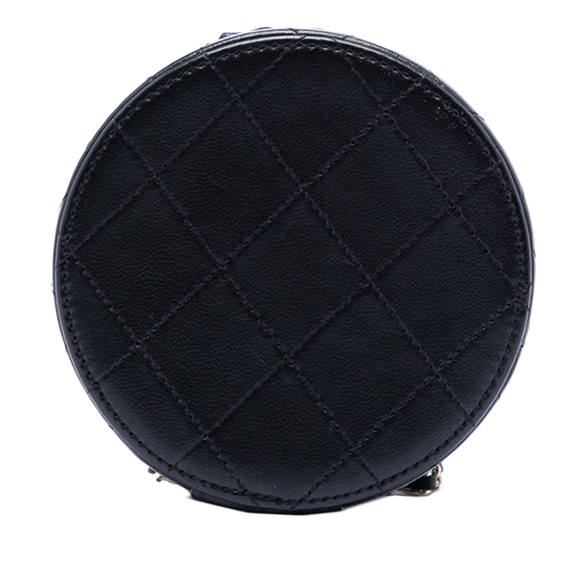 Chanel Matelassé Cuir d’agneau Chain et Charm Vanity