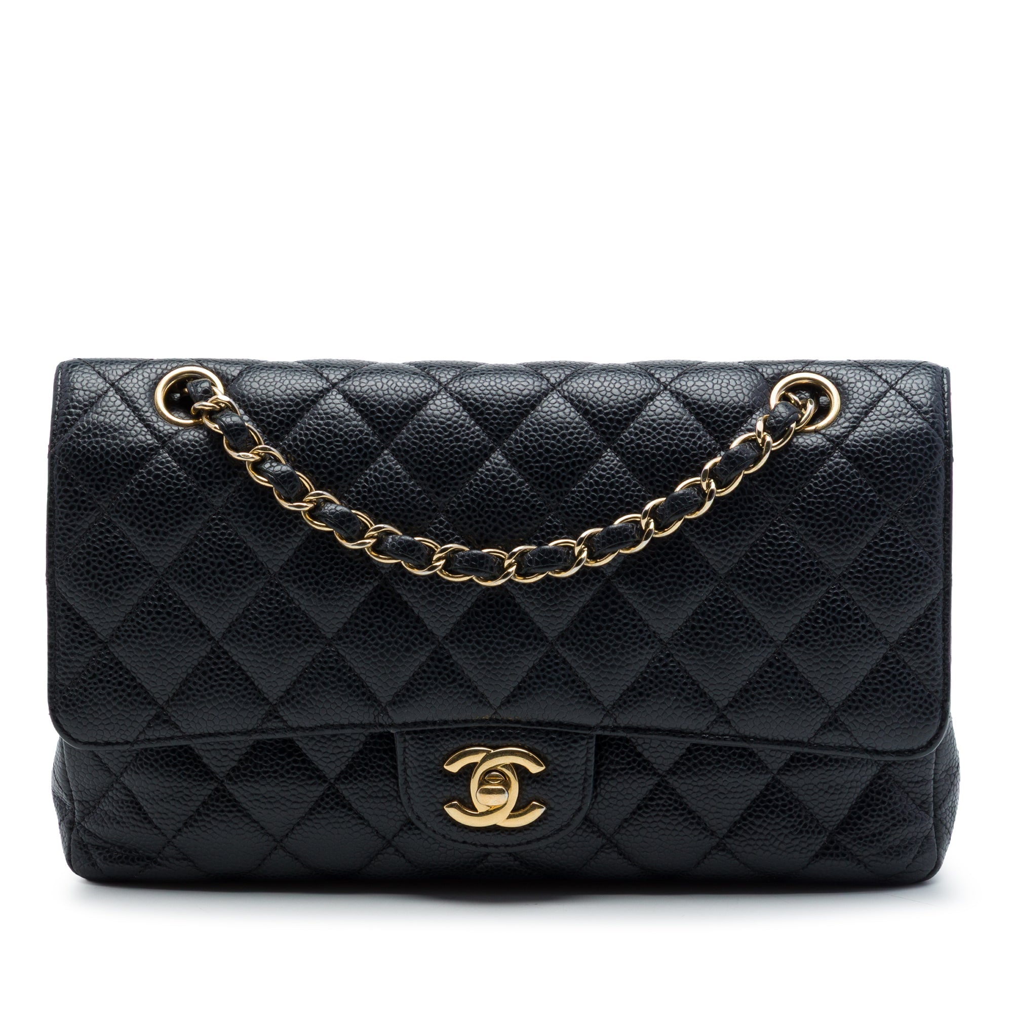 Chanel Medium Classic Caviar Double rabat
