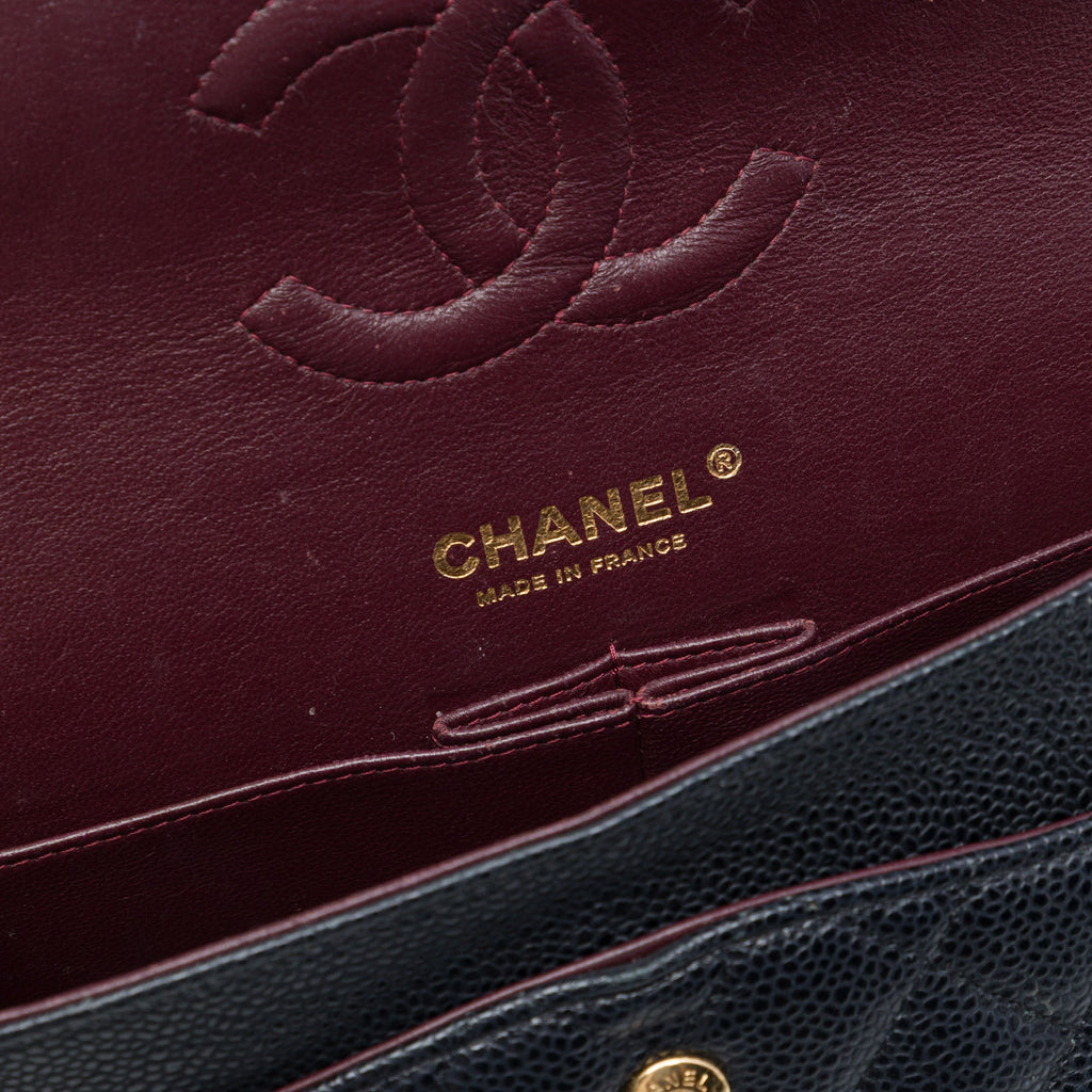Chanel Medium Classic Caviar Double rabat