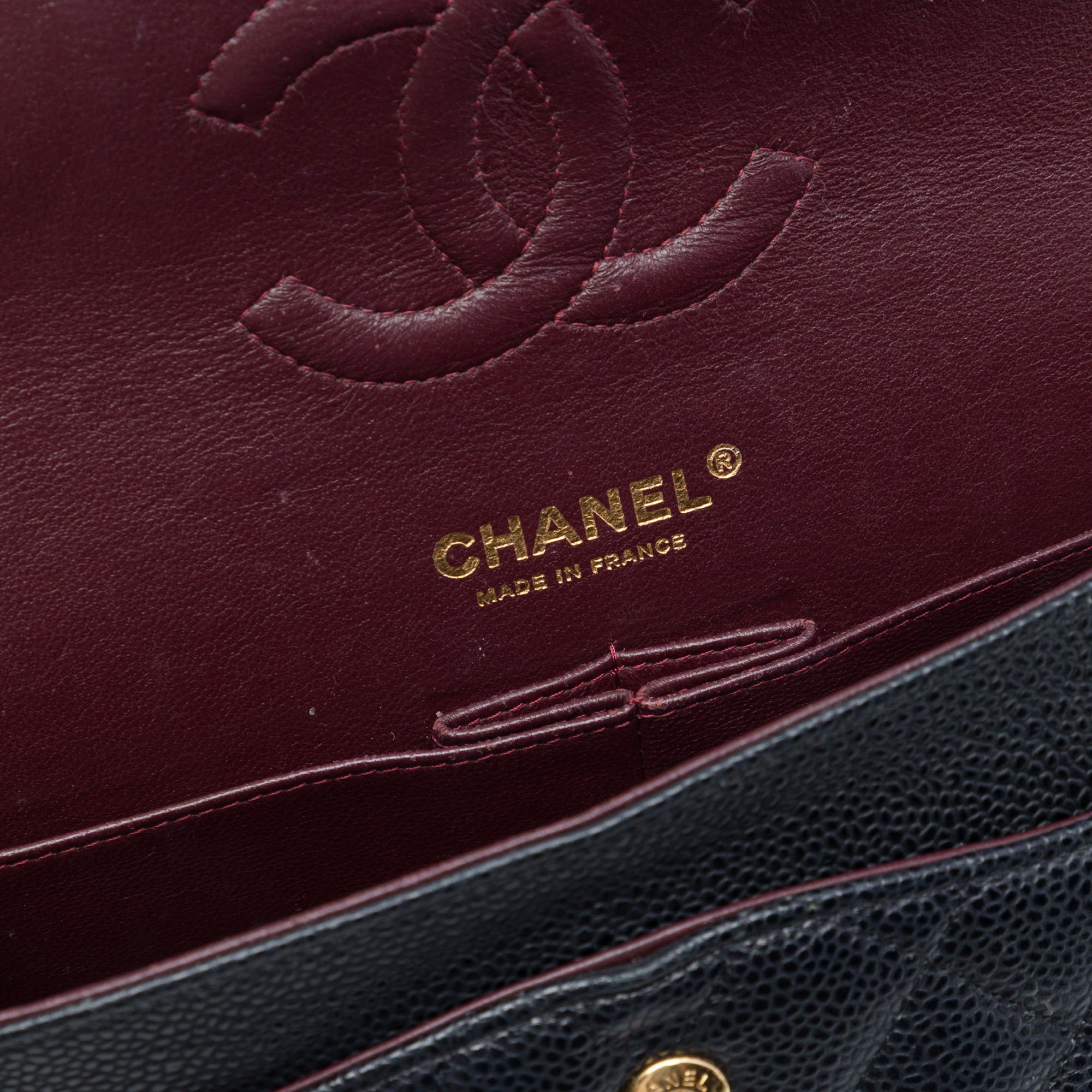 Chanel Medium Classic Caviar Double rabat