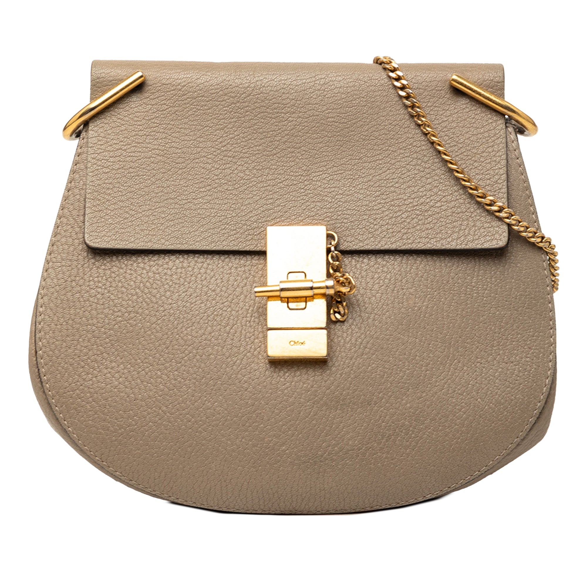 Chloé Small Cuir de veau grainé Drew Sac porté croisé