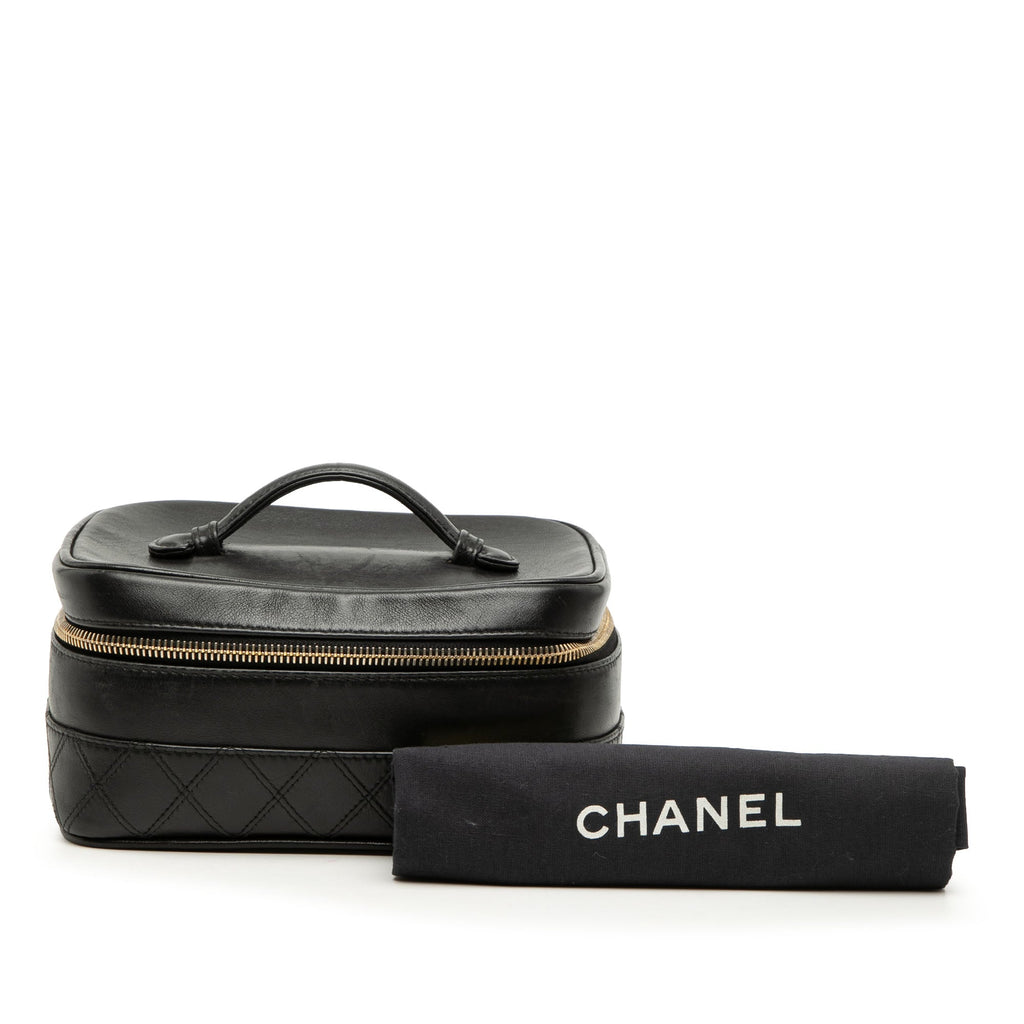 Chanel CC Matelassé Cuir d’agneau Vanity