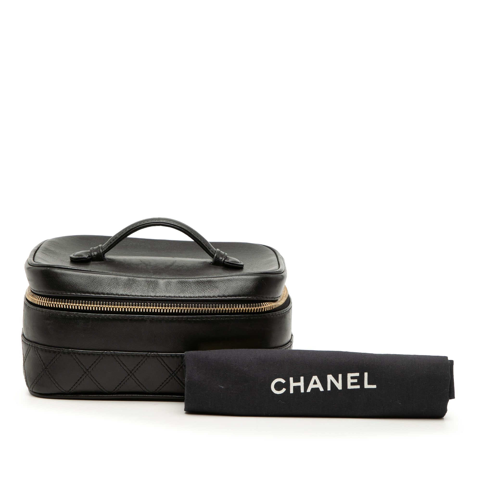 Chanel CC Matelassé Cuir d’agneau Vanity