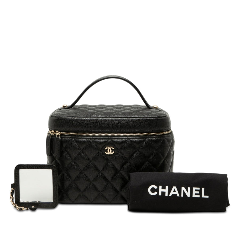Chanel Medium CC Matelassé Caviar Vanity