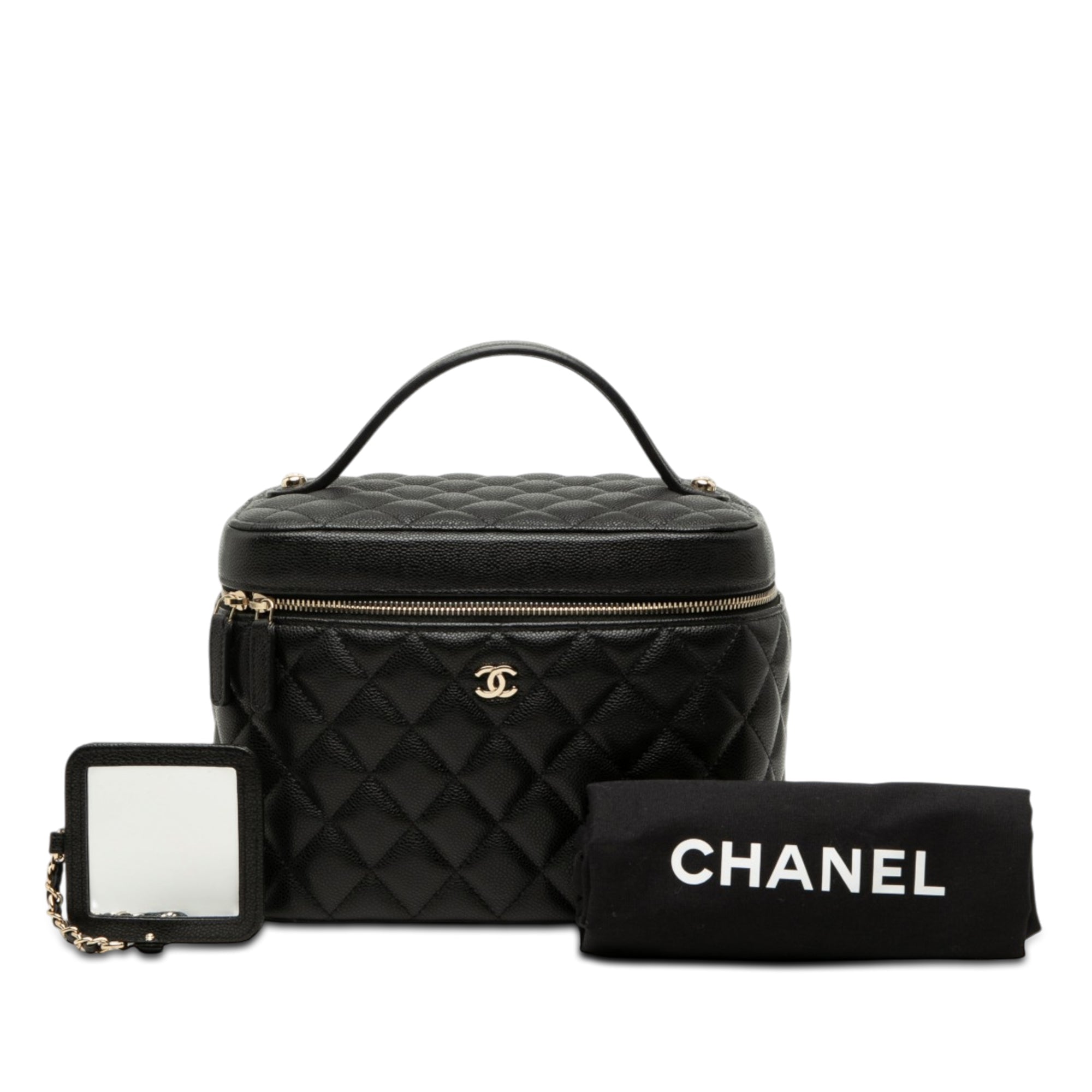 Chanel Medium CC Matelassé Caviar Vanity