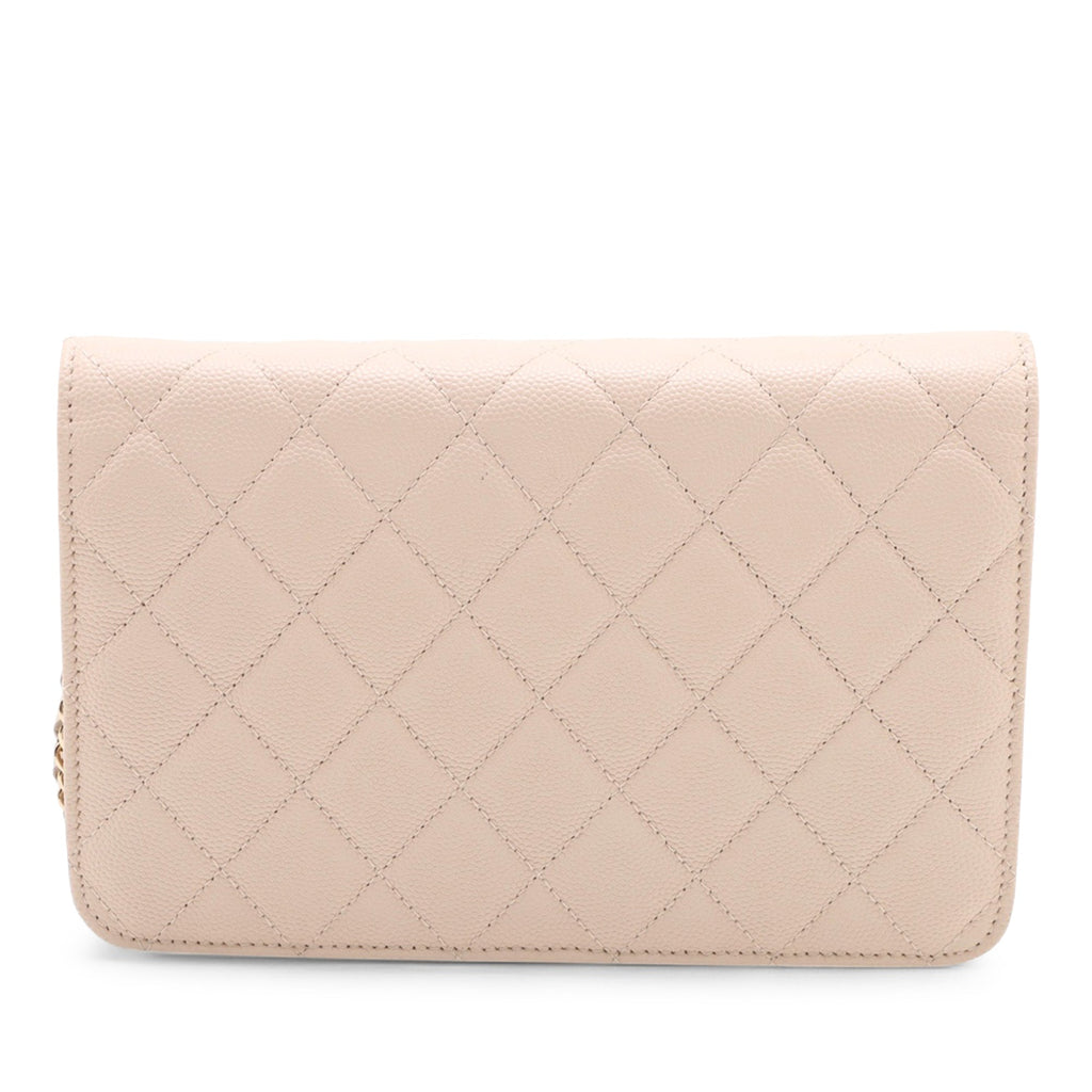 Chanel Matelassé Caviar Golden Class Wallet on Chain