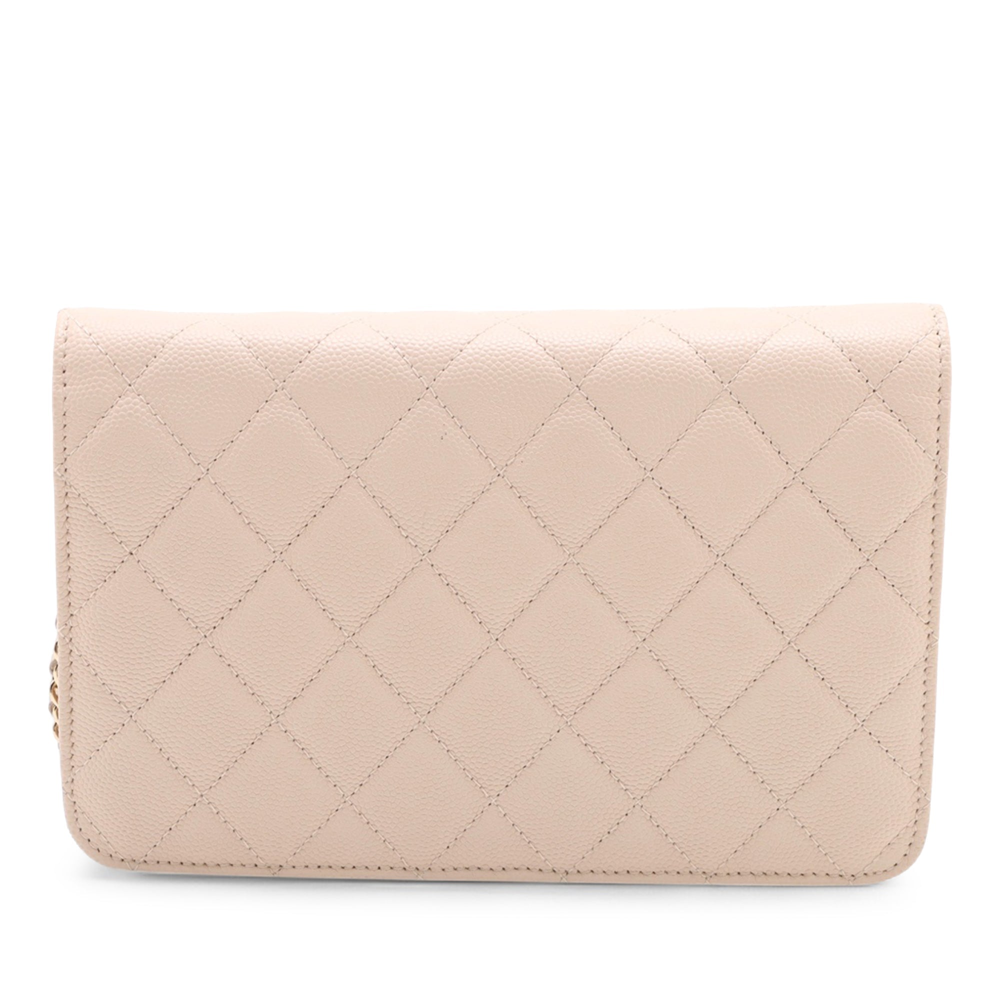 Chanel Matelassé Caviar Golden Class Wallet on Chain