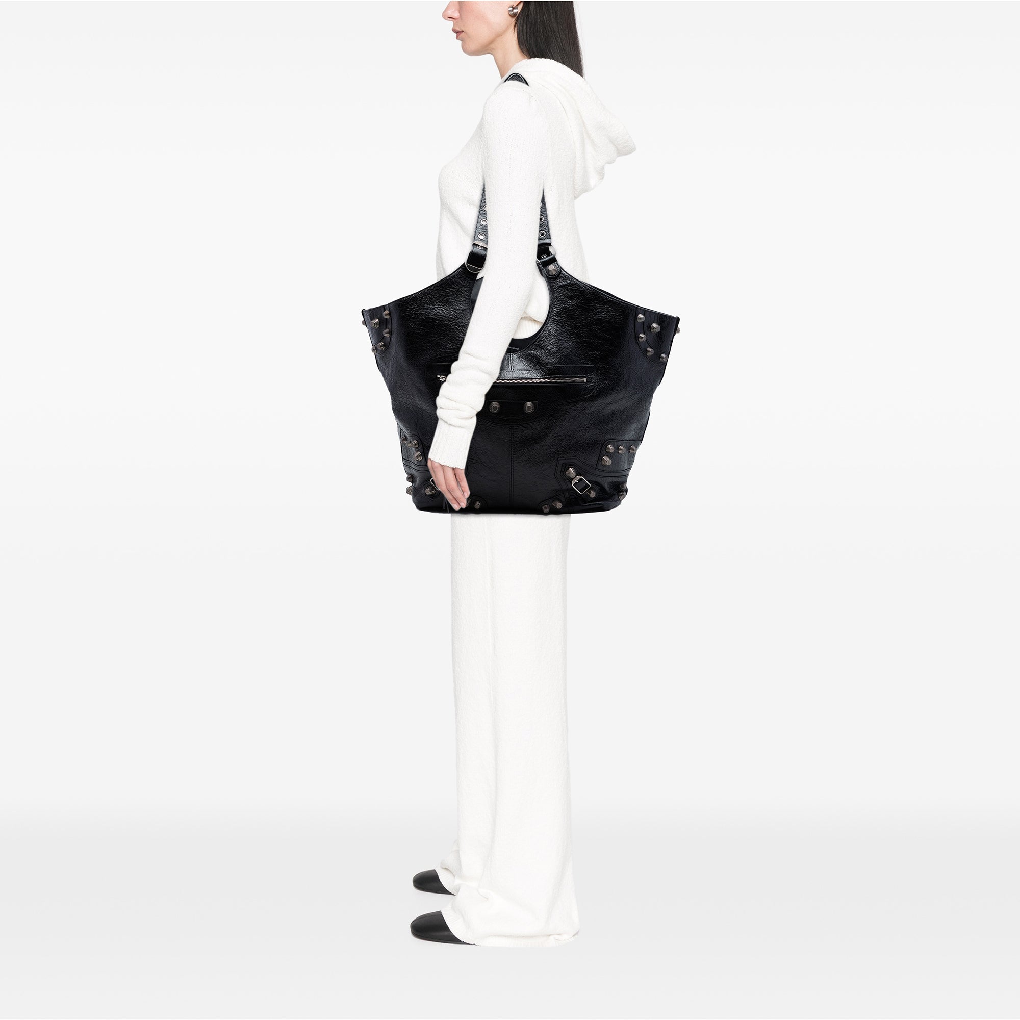 Balenciaga Large Arena Cuir d’agneau Le Cagole Carry All Cabas