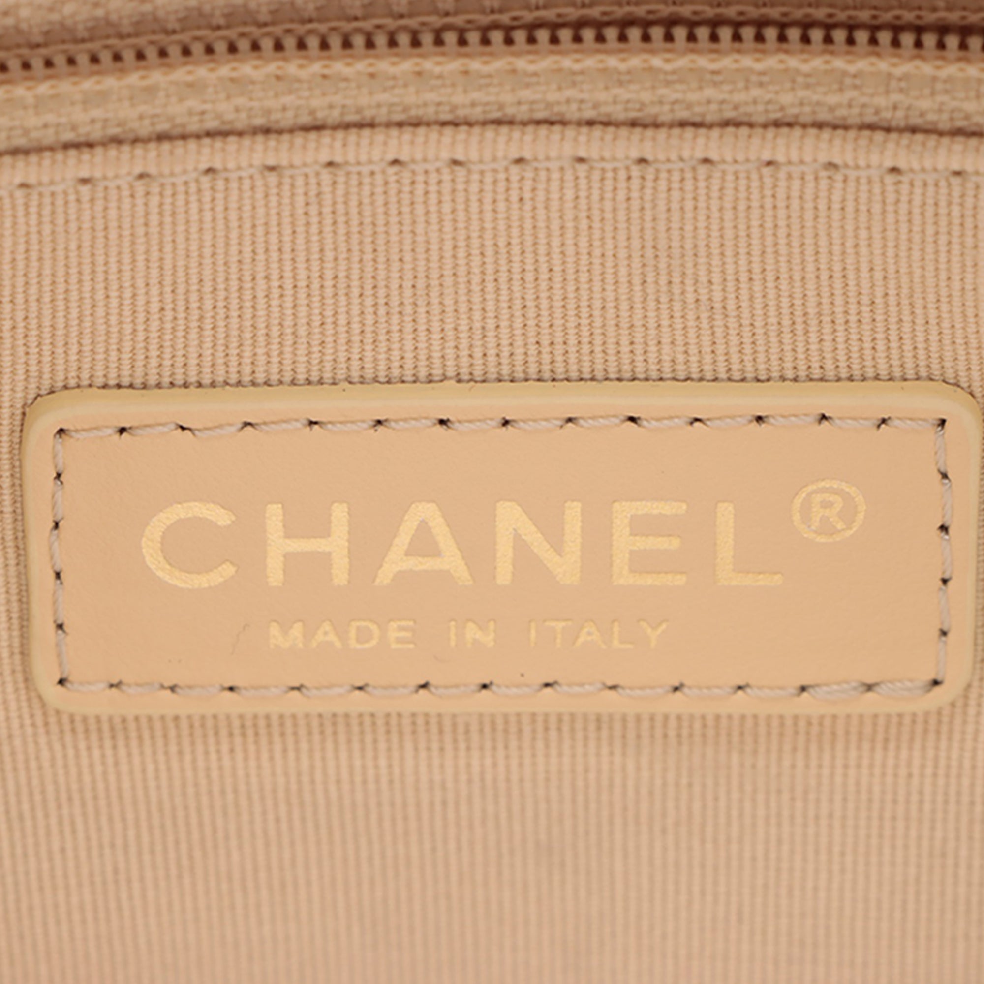 Chanel Mini CC Matelassé Metallic Cuir d’agneau Bowling Sac