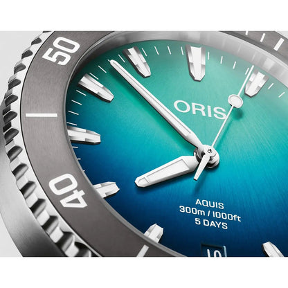 Oris Aquis Date Great Barrier Reef Iv Blu 01 400 7790 4185-Set