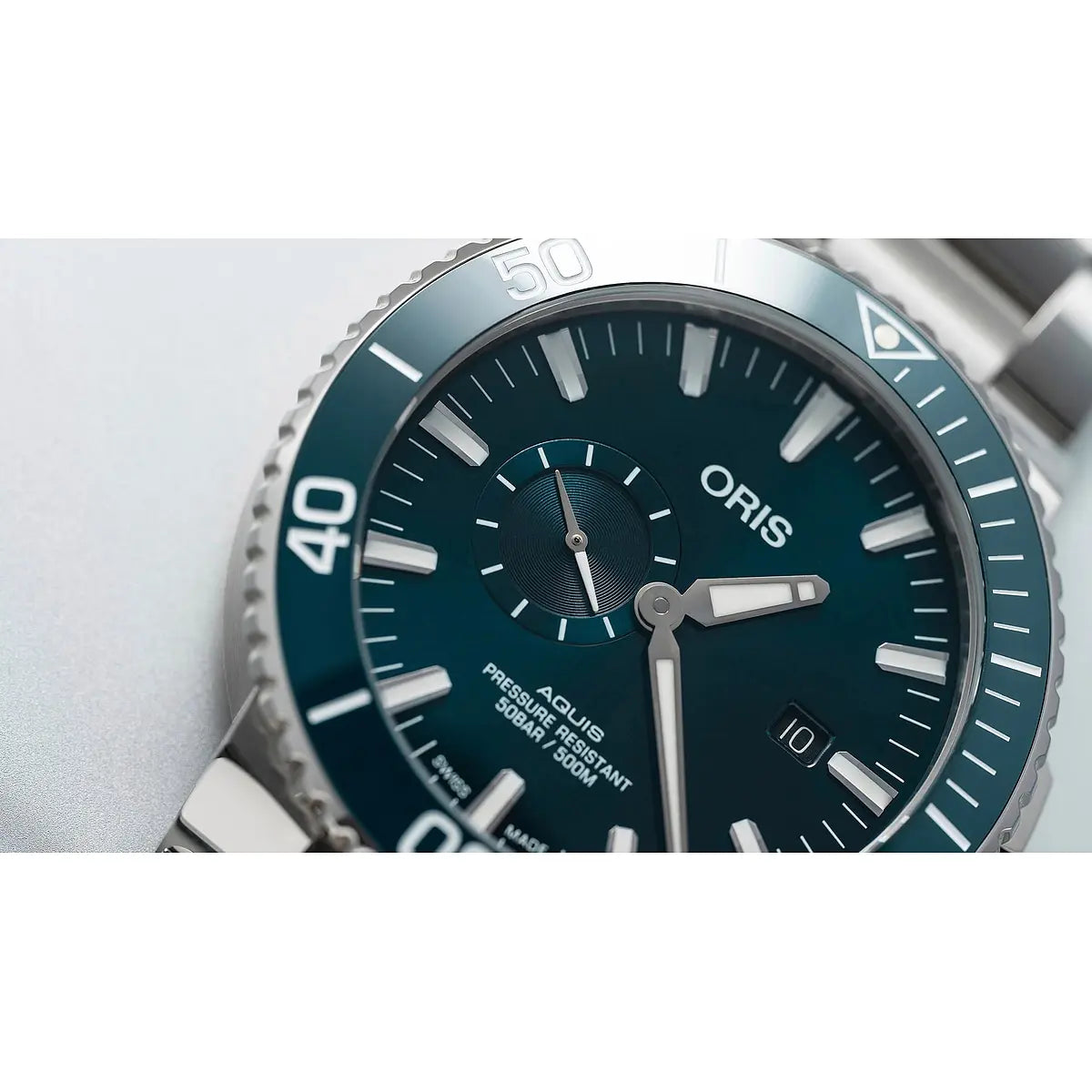 Oris Aquis Small Second Date Blu 01 743 7733 4155-07 4 24 69Eb