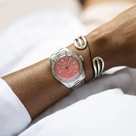 Oris Divers Sixty-Five Cotton Candy Rosa 01 733 7771 4058-07 8 19 18