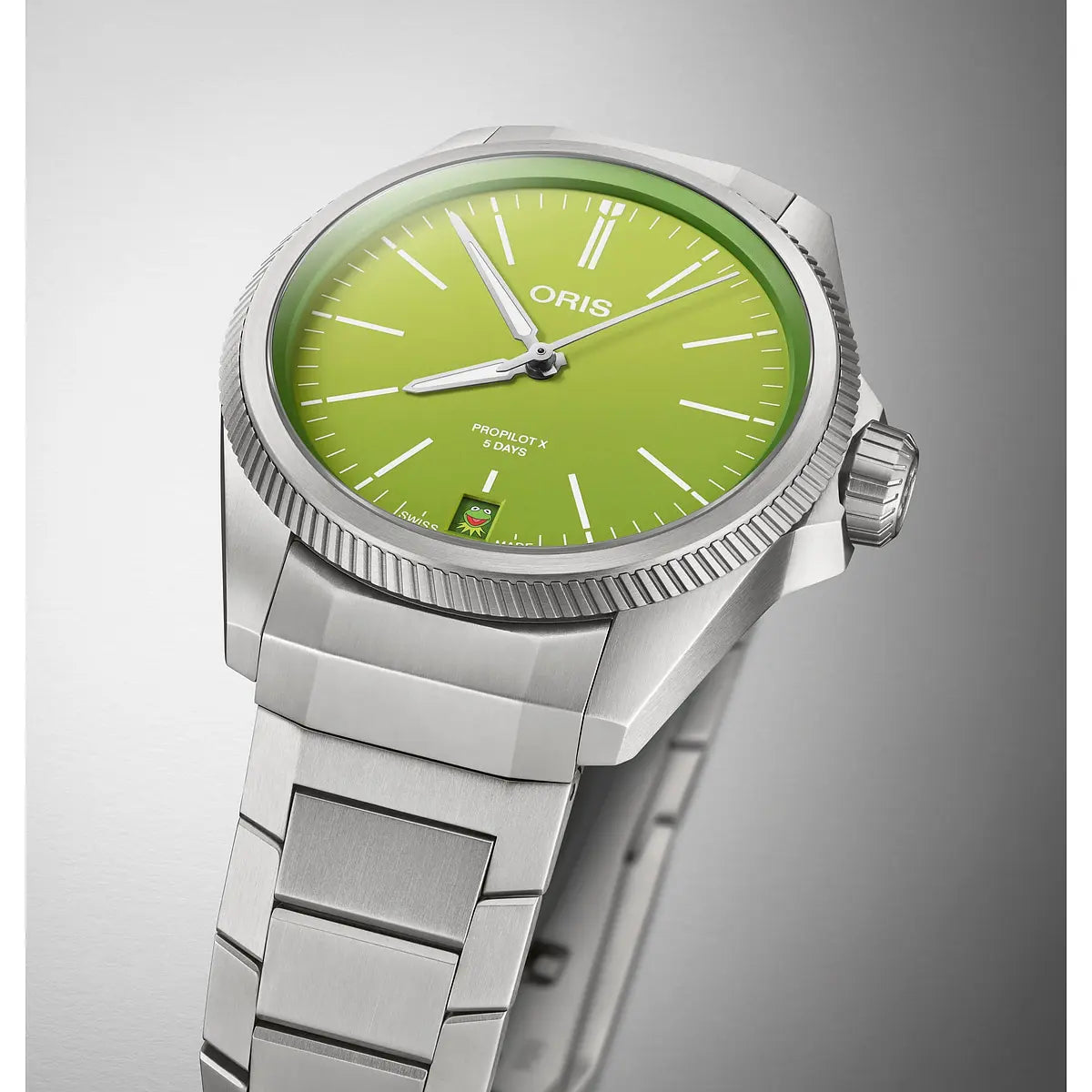 Oris Propilot X Kermit Verde 01 400 7778 7157-Set