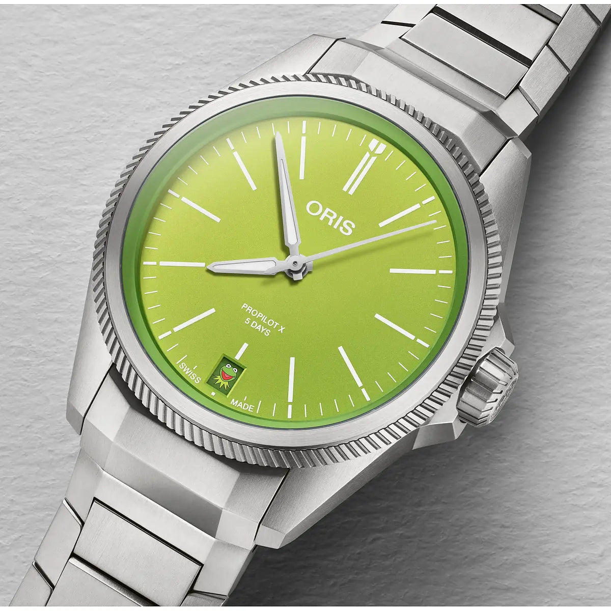 Oris Propilot X Kermit Verde 01 400 7778 7157-Set