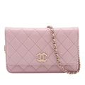 Chanel CC Matelassé Caviar Wallet on Chain